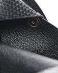 Lizard Calvi Card Case Black