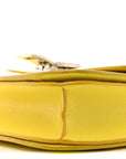 Liege Calfskin Medium Classic Box Flap Bag Fluo Yellow