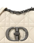 Lambskin Macrocannage Small D1OR Caro Bag Ivory
