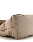 Lambskin Quilted Small Loulou Puffer Monogram Chain Satchel Dark Beige