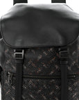 Calfskin Intrecciato Sassolungo Backpack Black Multicolor