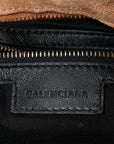 Waxed Suede Calfskin Classic Hardware Medium Le City Camel