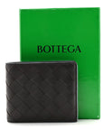 Nappa Intrecciato Bi-Fold Wallet Ebano