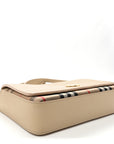 Grainy Calfskin Vintage Check Hampshire Crossbody Beige
