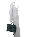 Grained Calfskin Mini Belt Bag Amazone