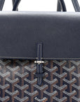 Goyardine Calfskin Mini Alpin Backpack Navy