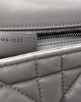 Calfskin Macrocannage Medium Caro Bag Iron Grey