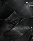 Lambskin Maxi Intrecciato Mini Cassette Camera Bag Black