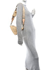 Yarn Raffia Effect Crochet Triangle Shoulder Bag Naturale
