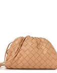 Nappa Intrecciato The Mini Pouch Almond