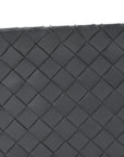Nappa Intrecciato Small Zip Pouch Thunder