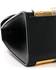 GG Supreme Monogram Small Osiride Top Handle Bag Black Gold