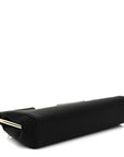 Satin Small Marlene Chain Clutch Black