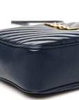 Calfskin Matelasse Monogram Lou Camera Bag Deep Marine