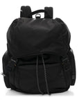 Nylon Saddle Backpack Black
