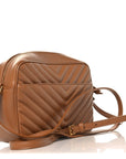 Calfskin Matelasse Monogram Lou Camera Bag Cinnamon