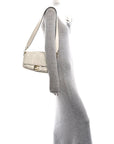Nappa FF 1974 Embossed Baguette White