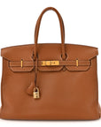 Togo Birkin 35 Gold