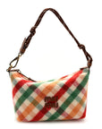 Tartan Matelasse Plaid Hand Bag Rosso Verde
