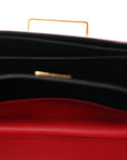 City Calfskin Saffiano Cahier Bag Fuoco Black