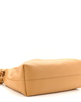 Mellow Nappa Donut Medium Chain Flamenco Knot Clutch Sahara