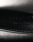 Suede Small Classic Monogram Kate Tassel Satchel Black