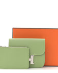 Epsom Constance Slim Wallet Vert Criquet