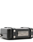Matte Aluminum Personal Cross-Body Bag Black
