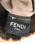 Shearling Vitello Dolce F is FNDI Macro FF 1974 Mini Mon Tresor Bucket Bag Tobacco Black