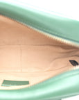 Calfskin Matelasse Small GG Marmont Chain Shoulder Bag Emerald Green