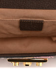 GG Supreme Monogram Bengal Small Padlock Shoulder Bag Beige Pink