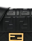 Nappa FF 1974 Embossed Baguette Black