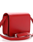 Box Calfskin Small Classic Box Flap Bag Red