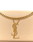 Grain De Poudre Medium Monogram Kate Satchel Nude Powder