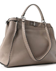 Cuoio Romano Selleria Large Peekaboo Iconic Satchel Corda