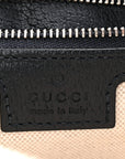 GG Supreme Monogram Textured Dollar Calfskin Web Studded Mini Ophidia Flap Shoulder Bag Beige Blue