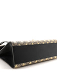 GG Supreme Monogram Bees Medium Padlock Shoulder Bag Beige Oro Black