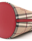 Haymarket Check Colours Small Lorne Bucket Crossbody Poppy Red