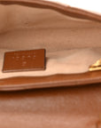 Azalea Calfskin Matelasse Diagonal Super Mini GG Marmont Shoulder Bag Cuir