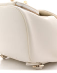 Caviar Quilted Mini Business Affinity Backpack White