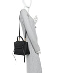 Grained Calfskin Mini Belt Bag Black