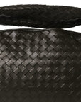 Calfskin Intrecciato Small Hop Kaki