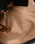 Calfskin Matelasse Super Mini GG Marmont Shoulder Bag Black