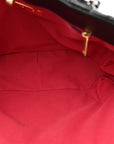 Lambskin Quilted CHNL 19 East West Shopping Bag Black