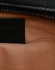 Calfskin Matelasse Small GG Marmont Chain Shoulder Bag Black
