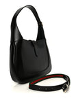 Boarded Dyana Lux Calfskin Medium Jackie 1961 Hobo Black