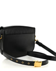 Box Calfskin Medium Bobby Flap Black
