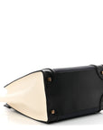 Velluto Calfskin Mini Tri-Color Luggage Navy
