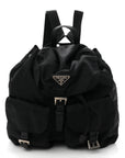 Tessuto Nylon Vela Medium Backpack Black
