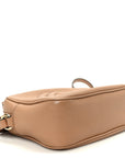 Pebbled Calfskin Small Soho Disco Bag Rose Beige